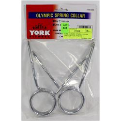 YORK OLYMPIC SPRING COLLAR, ONE PAIR PACK FOR USE
