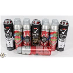 BAG OF OLD SPICE AND DEGREE DRY SPRAY DEODORANT