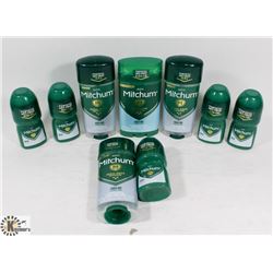 BAG OF ASSORTED MITCHUM DEODORANT - ON CHOICE