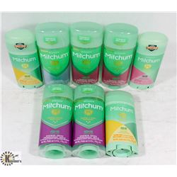 BAG OF ASSORTED MITCHUM DEODORANT - ON CHOICE