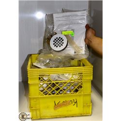 CRATE OF FLOOR DRAINS