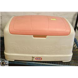 LARGE PLASTIC LITTLE TYKES TOY BOX.