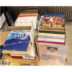 PALLET OF ASSORTED RECORDS.