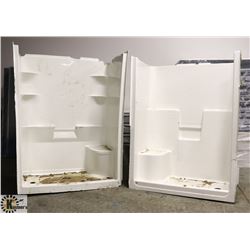 IN LIQUIDATION - LOT OF 2 DAMAGED SHOWER STALLS AS