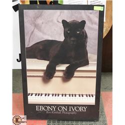 EBONY ON IVORY WALL PLAQUE