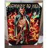 Image 1 : "HIGHWAY TO HELL" ROUTE 666 ART ON CANVAS