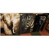 Image 1 : SET OF THREE SHOWHOME THEME ROOMS SAFARI CANVASES