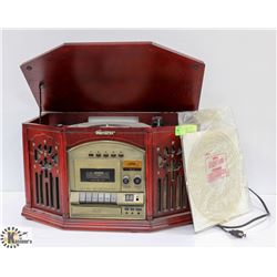 MEMOREX NOSTALGIC RECORD PLAYER WITH CASSETTE,