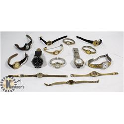 BOX WITH VINTAGE WATCHES