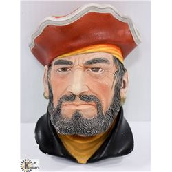 VINTAGE CHALKWARE HEAD "CAPTAIN MORGAN" LEGEND