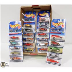 BOX OF HOTWHEELS COLLECTOR CARS