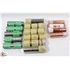 Image 1 : BOX OF ASSORTED ROLLED COINS