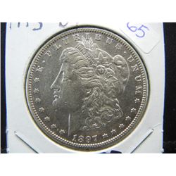 1897 S Morgan Dollar.