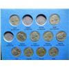 Image 2 : 1938- Nickel set with 6 silver nickels made in WWII (51) Coins