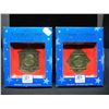 Image 1 : 2 State Christmas Quarters Ornaments