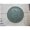 Image 2 : 1880 Morgan Dollar. Fancy women on package Collection Card