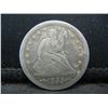 Image 1 : 1855 arrows Seated Quarter. AU light circulation