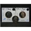 Image 1 : Proof Washington Quarter collection, 1991,1985,1983