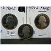 Image 2 : Proof Washington Quarter collection, 1991,1985,1983