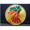 Image 1 : 2000 Painted America Silver Eagle.