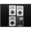 Image 1 : Proof and UNC slabbed Pres Dollars