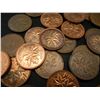 Image 2 : Roll of 50 Canadian Copper Cents Dated Before 1997.
