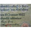 Image 2 : 1922 Germany Weimar Republik 10,000 Mark Reichsbanknote, Serial # W 0267707