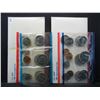 Image 1 : 1980 & 1981 United States 12-Coin Mint Sets With Original Gov't Packaging.