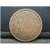 Image 1 : 1876-H CANADIAN ONE CENT, VERY HIGH GRADE, (143 YEARS OLD)