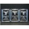 Image 1 : CLAD (3) GERMAN SILVER ART BARS ONE OUNCE EACH