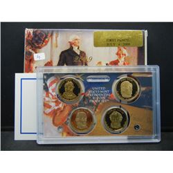 2009-S Presidential Proof Set:  Harrison, Tyler, Polk, Taylor. GEM in original box.