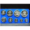 Image 3 : (9) Piece 1976 Jamaica Proof Set.  $10 and $5 coins are silver (almost two ounces).  Beautiful set i