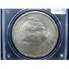 Image 2 : 1923 Peace $1.  Slabbed by PCGS (#1 Graders) as MS 64.  Old  rattler holder.