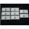 Image 1 : (8) Consecutive Serial Number 1935 H Silver Certificates.  Very Choice Crisp Unc.