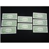 Image 8 : (8) Consecutive Serial Number 1957 Silver Certificates.  GEM Crisp Unc.