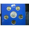 Image 3 : 2007 Uncirculated $1 coin set.  (4) Presidential dollars, Sacajawea $1, and Silver Eagle.