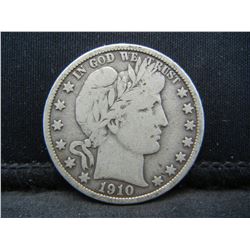 1910 S Barber Half Dollar