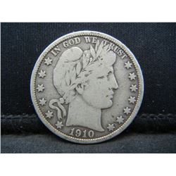 1910 S Barber Half Dollar