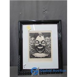 Signed & Framed Clown Print