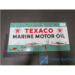 Texaco Porcelain Motor Oil Sign