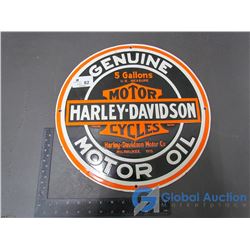 Porcelain Harley-Davidson Sign