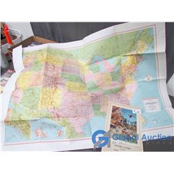 Centennial US Map & 1964 Calendar