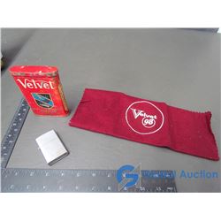 BA Velvet Cloth, Velvet Tobacco Tin & Zippo Lighter