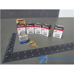 (5) Commercial Master Padlocks