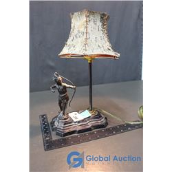 Decorative Lamp w/Birch Shade