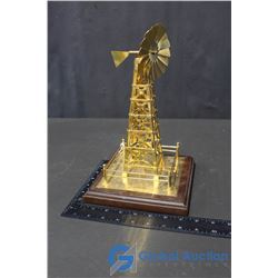 Brass Wind Mill Display