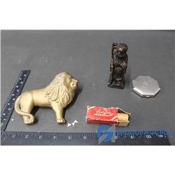 Cast Iron Lion (Missing Other Half) , Statue, etc
