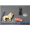Image 1 : Cast Iron Lion (Missing Other Half) , Statue, etc