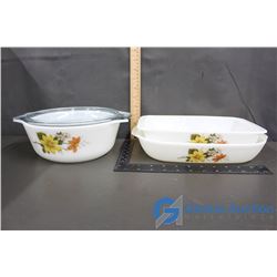 (3) Pyrex Casserole Dishes