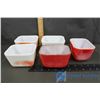 Image 2 : (5) Pyrex Refrigerator Dishes - No Lids & (3) Assorted Pyrex Bowls